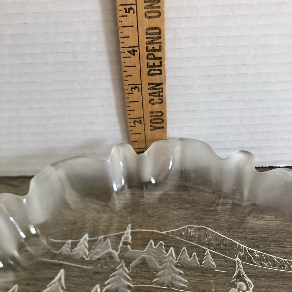Vtg Mikasa Winter Scene Platter - Picture 5 of 10